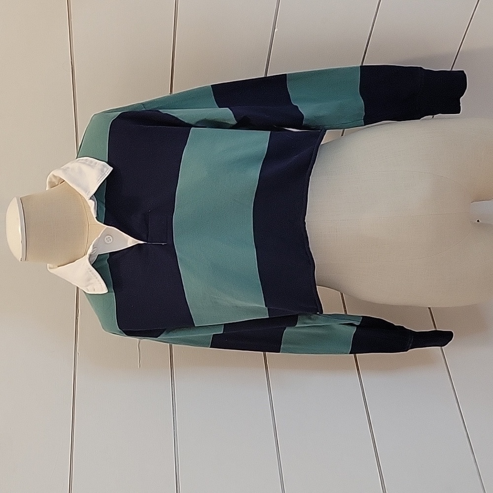 American Eagle Outfitters small cropped rugby shirt